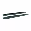 RACKTEL RL-ZASZP Panel de entrada de cables con cepillo 1U para rack de 19 pulgadas, negro