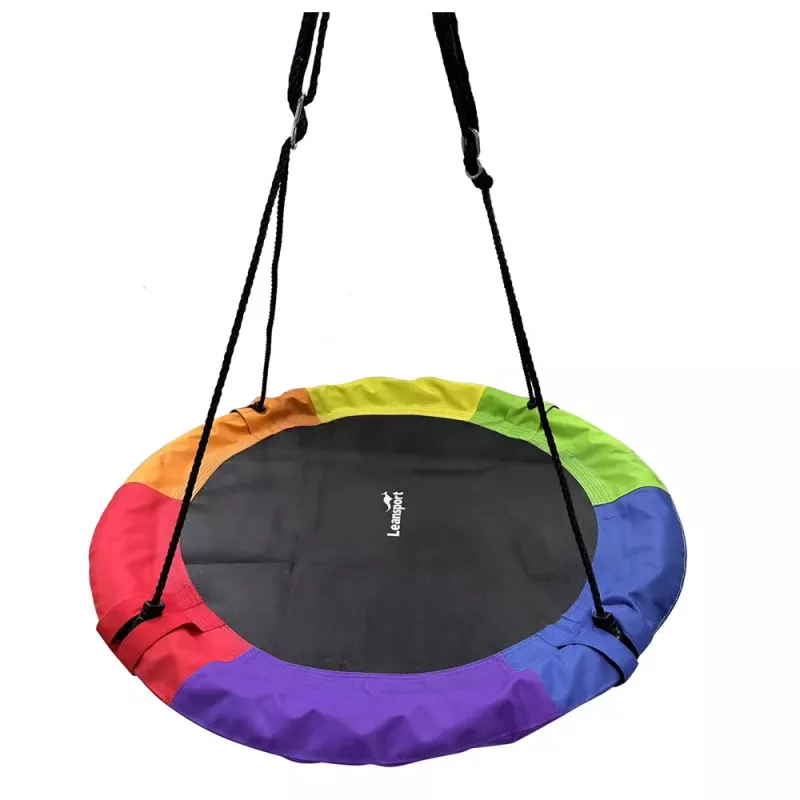 LEAN SPORT Columpio de jardín nido de cigüeña para niños multicolor 100cm