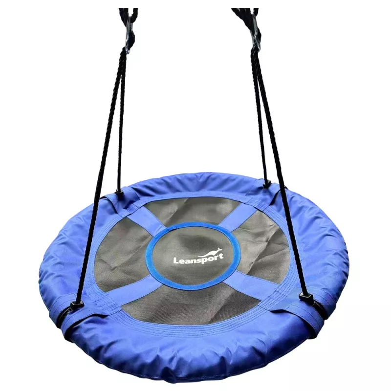 LEAN SPORT Columpio de jardín nido de cigüeña para niños azul 80 cm