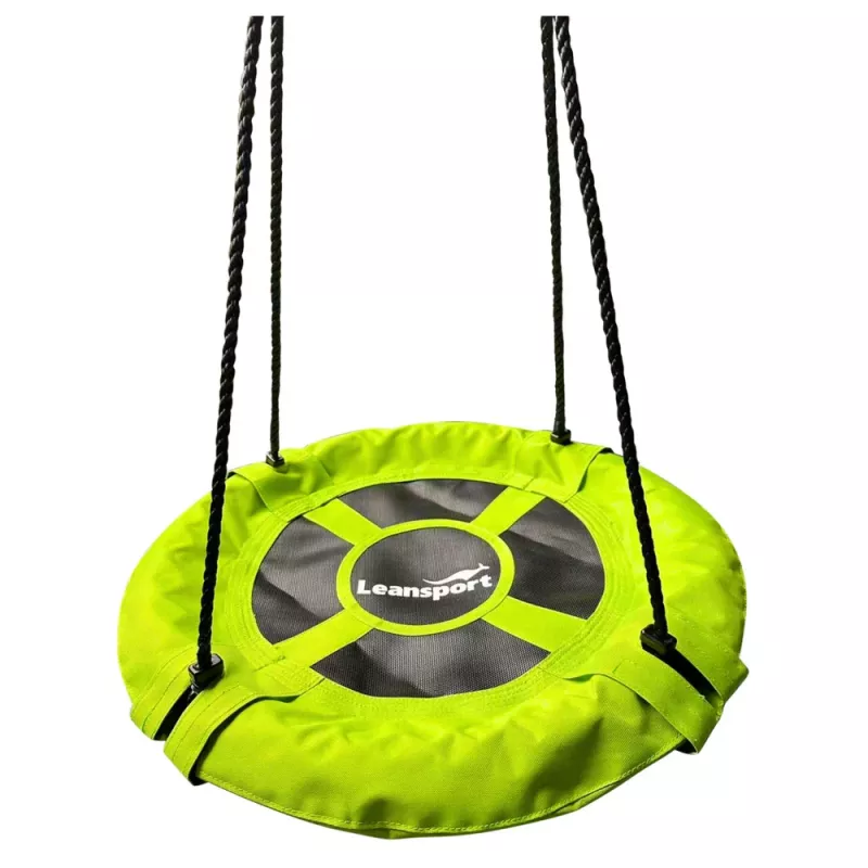 LEAN SPORT Columpio de jardín nido de cigüeña para niños verde 60cm