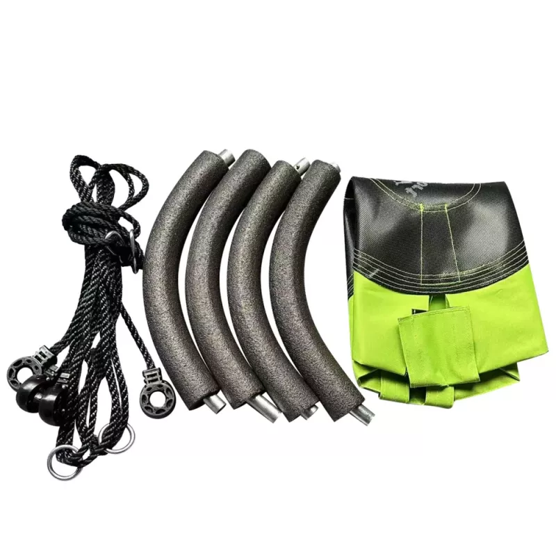 LEAN SPORT Columpio de jardín nido de cigüeña para niños verde 60cm