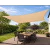 LEAN Vela de sombra para jardín, rectangular, beige, impermeable, 200x300 cm
