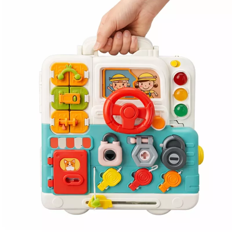 LEAN TOYS libro interactivo juguete educativo tablero de manipulación luces sonidos 16 piezas
