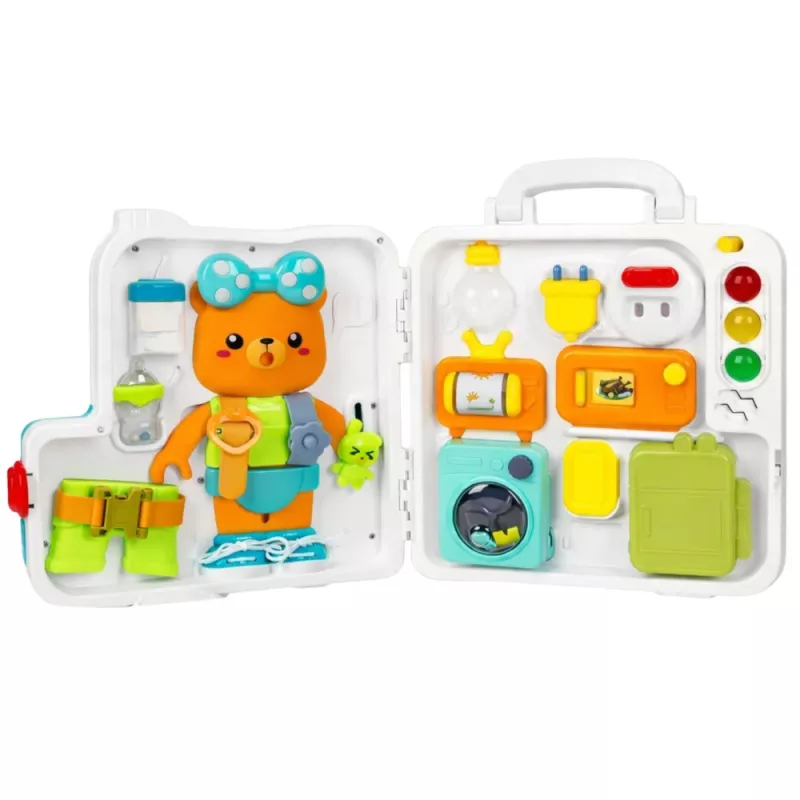 LEAN TOYS libro interactivo juguete educativo tablero de manipulación luces sonidos 16 piezas