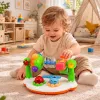 LEAN TOYS Juguete musical interactivo para niños pequeños Sonajero Luces Sonidos