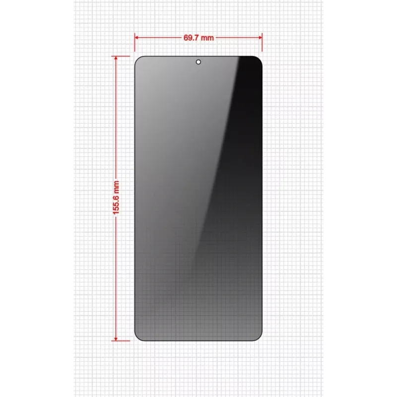 GrizzGlass SecretGlass Easy Protector de pantalla de privacidad para Xiaomi POCO F6