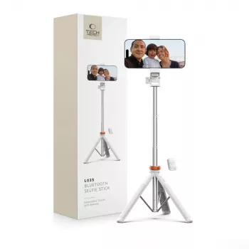 Tech-Protect L03S Palo selfie trípode Blanco