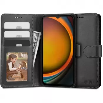 Tech-Protect Funda cartera para Samsung Galaxy Xcover 7, Negro