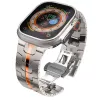 TECH-PROTECT STAINLESS LINE Correa para Apple Watch 44/45/46/49 mm Titanio/Naranja