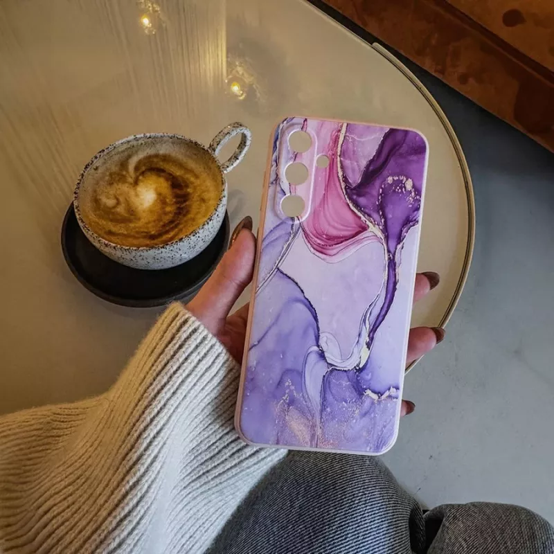 TECH-PROTECT Funda trasera para Xiaomi Redmi Note 13 Pro 5G / Poco X6 5G, estampado mármol, Blanco/Gris, Híbrida TPU + PC