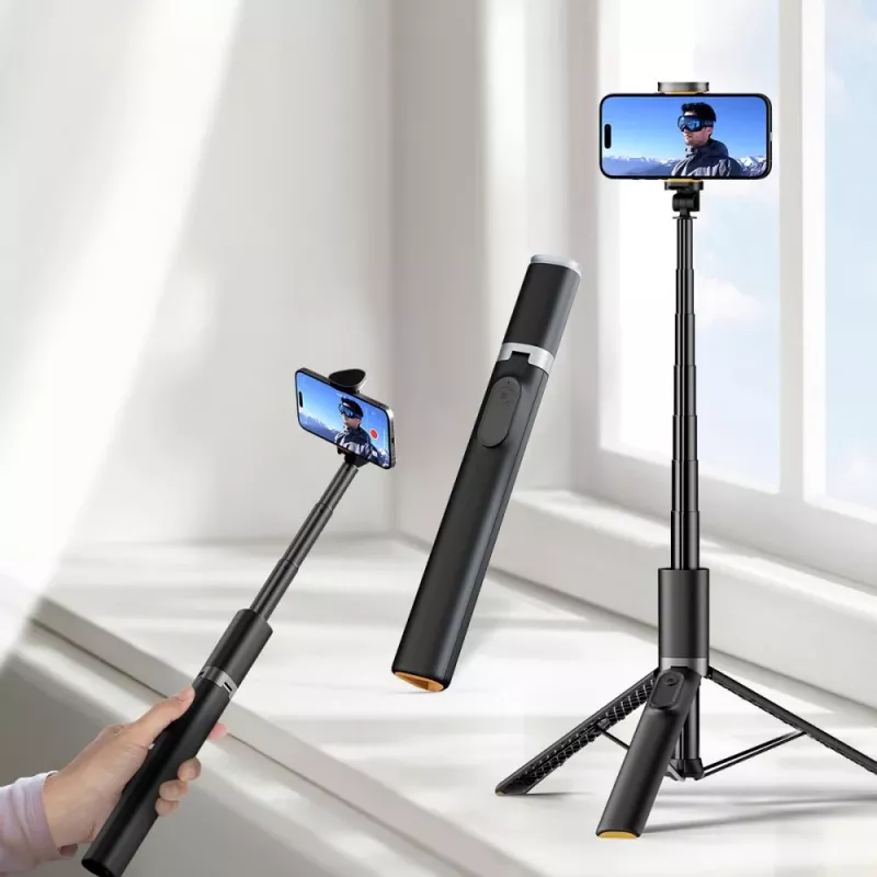 Tech-Protect L08S Palo selfie trípode Negro