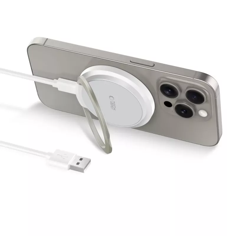Tech-Protect QI15W-A33 Cargador inalámbrico MagSafe 15W Blanco