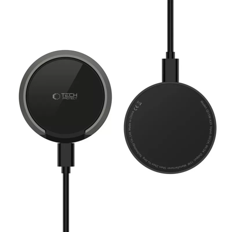 Tech-Protect QI15W-A33 Cargador inalámbrico MagSafe 15W Negro