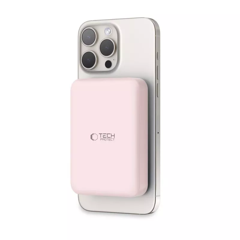TECH-PROTECT PB11 LIFEMAG Batería Externa MagSafe 10000mAh Rosa