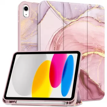 Tech-Protect SC Pen Funda para iPad 10.9 (10th Gen, 2022) / iPad 11 (2025), Mármol