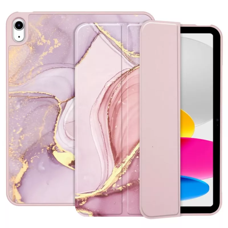 Tech-Protect SC Pen Funda para iPad 10.9 (10th Gen, 2022) / iPad 11 (2025), Mármol