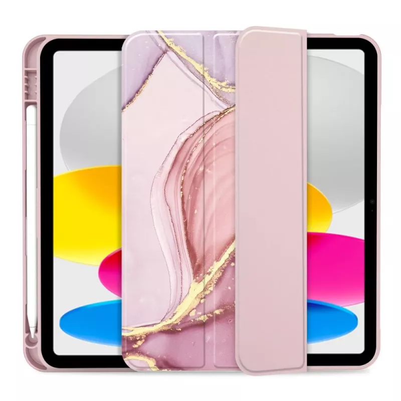 Tech-Protect SC Pen Funda para iPad 10.9 (10th Gen, 2022) / iPad 11 (2025), Mármol