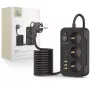 TECH-PROTECT PC3X6 Regleta de Enchufes 3 USB y 3 Type-C y 3 Tomas 200cm Negro