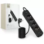 TECH-PROTECT PCL4X3 Regleta de Enchufes Alargada 2 USB y 1 Type-C y 4 Tomas 200cm Negro