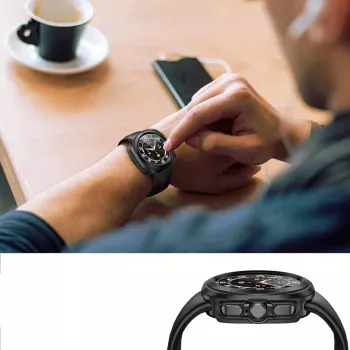 TECH-PROTECT DEFENSE360 Funda Protectora para Samsung Galaxy Watch Ultra (47 mm) Negro