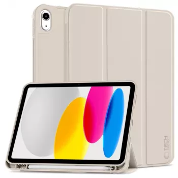 Tech-Protect SC Pen Funda para iPad 10.9 (10th Gen, 2022) / iPad 11 (2025), Blanco estrella