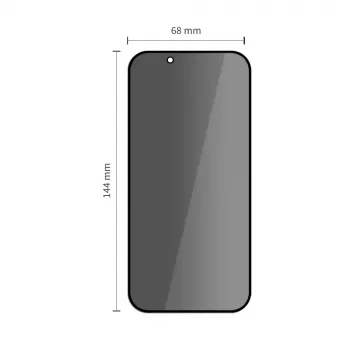 TECH-PROTECT Quick Set SPY+ Protector de Pantalla de Cristal Templado con Privacidad Pack de 2 para iPhone 13 / 13 Pro / 14 / 16E / 17E