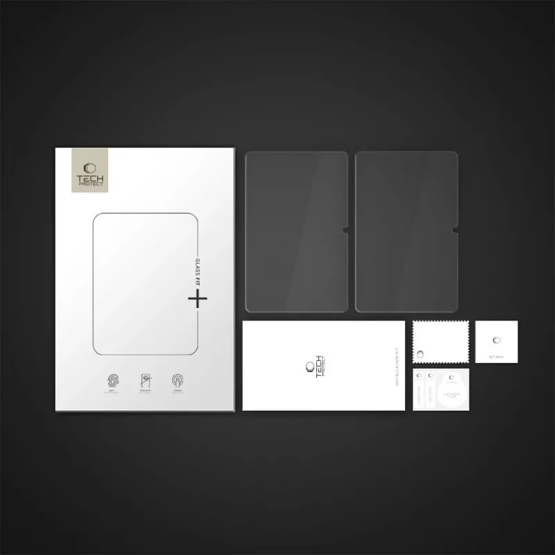 Tech-Protect Glass Fit+ Protector de Pantalla de Cristal Templado para Samsung Galaxy Tab S7/S8/S9 11.0 / S9 FE/S10 FE 10.9 - Transparente (Pack de 2)