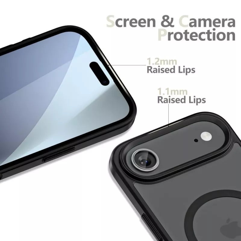 Tech-Protect Magmat MagSafe iPhone 17 Air Funda Trasera Negro Mate