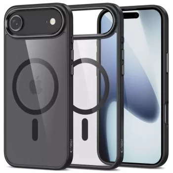 Tech-Protect Magmat MagSafe iPhone 17 Air Negro/Transparente