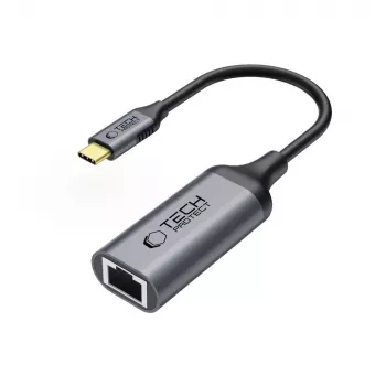TECH-PROTECT ULTRABOOST Adaptador USB-C a Ethernet RJ45 1000 Mbps Negro