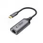 TECH-PROTECT ULTRABOOST Adaptador USB-C a Ethernet RJ45 1000 Mbps Negro