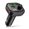 TECH-PROTECT CC07 Cargador de coche 3 puertos PD 54W + Transmisor FM Bluetooth Negro
