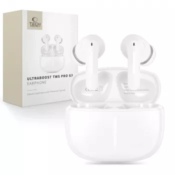 TECH-PROTECT ULTRABOOST TWS Earphone Pro G3 Blanco