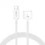 TECH-PROTECT MMC01 UltraBoost Magnetic MacBook Cable USB-C a MagSafe 3 140W 200cm Blanco