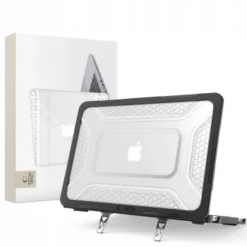 Tech-Protect Kevlar Pro MacBook Neo 13 2026 Funda protectora para portátil Negro mate/Transparente