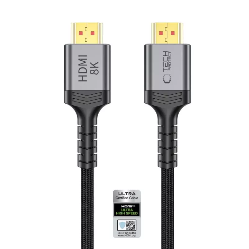 TECH-PROTECT ULTRABOOST Cable HDMI 2.1 4K 120Hz / 8K 60Hz 3m Negro