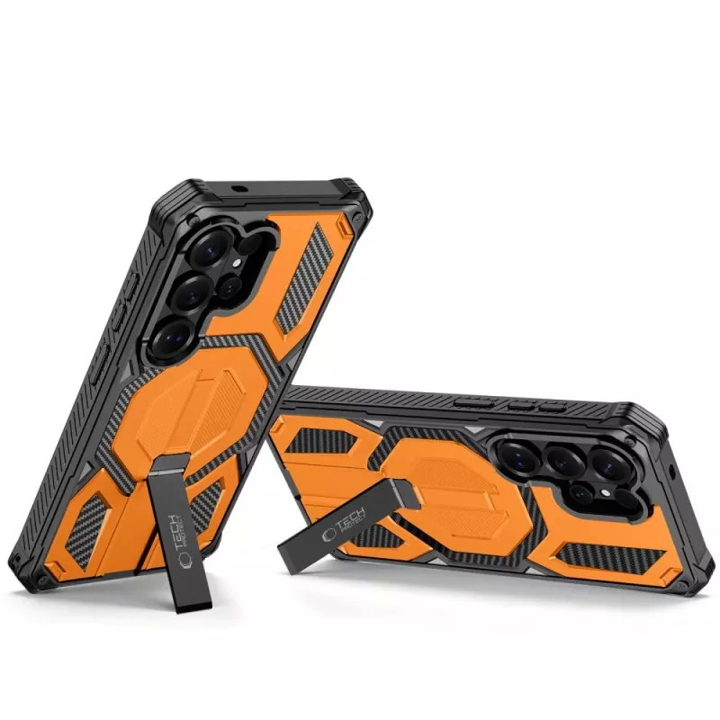 TECH-PROTECT MAGBLAST MAGSAFE + GLASS 2-PACK GALAXY S26 ULTRA NEGRO/NARANJA