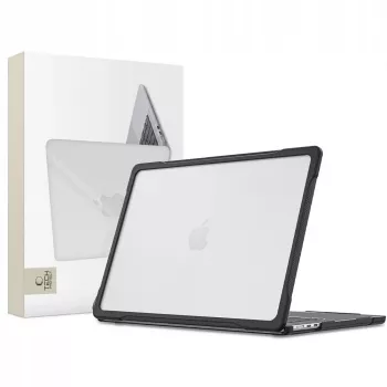 Tech-Protect Velar Funda rígida para MacBook Air 13 M2-M5 2023-2026 Negro/Transparente mate