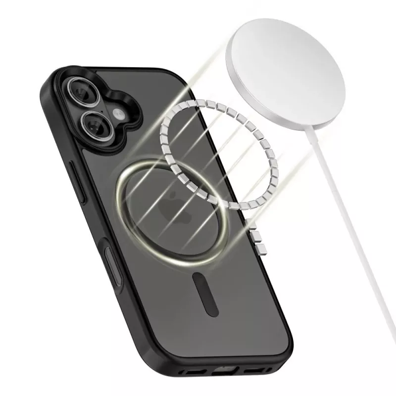 Tech-Protect Magmat XT Set de 4 Funda MagSafe para iPhone 17, Negro mate