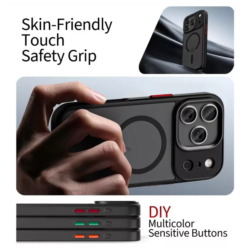 TECH-PROTECT MAGMAT XT 4-SET MAGSAFE IPHONE 17 PRO NEGRO MATE