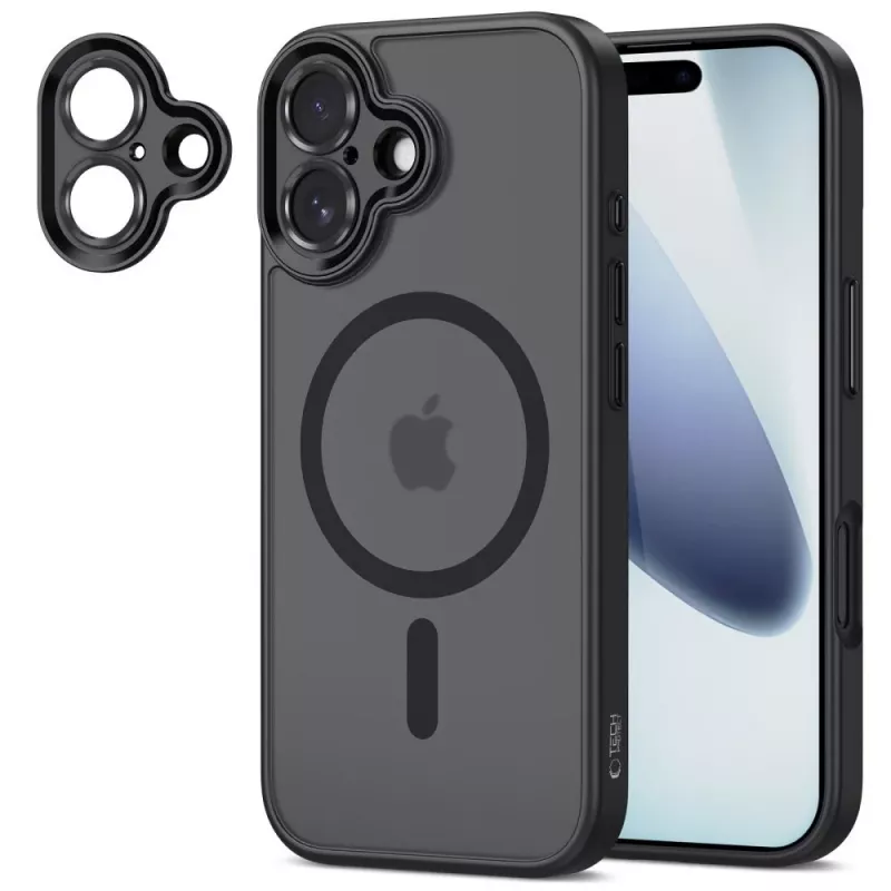 Tech-Protect Magcam Funda MagSafe para iPhone 17 Negro mate