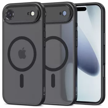 Tech-Protect Magcam Funda trasera MagSafe para iPhone 17 Air Negro mate