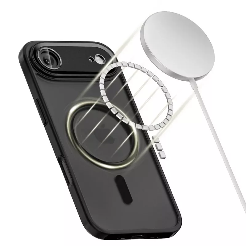 Tech-Protect Magcam Funda trasera MagSafe para iPhone 17 Air Negro mate