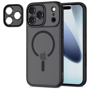 Tech-Protect Magcam Funda trasera MagSafe para iPhone 17 Pro Negro mate