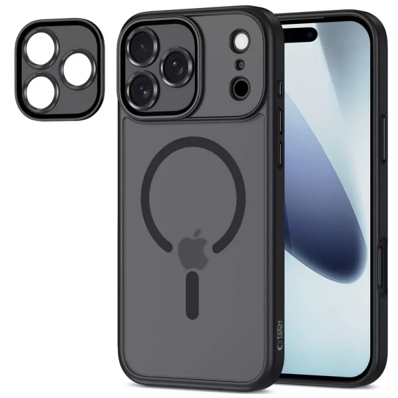 Tech-Protect Magcam Funda trasera MagSafe para iPhone 17 Pro Negro mate