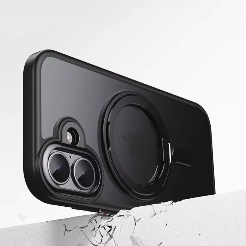 TECH-PROTECT MAGRING Anillo soporte y pie MagSafe para iPhone 17 - Negro