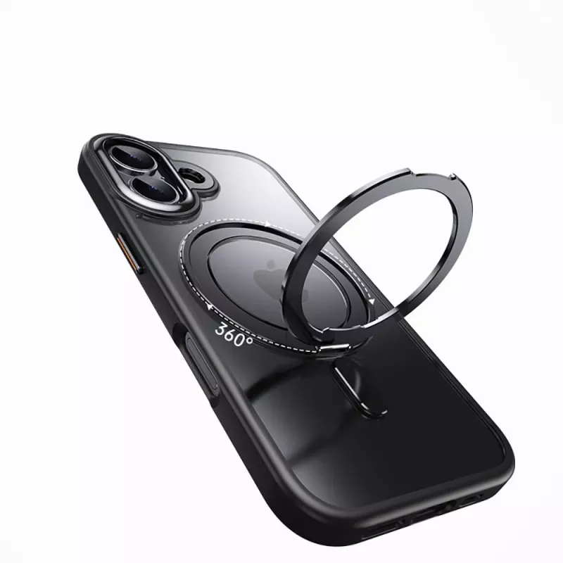 TECH-PROTECT MAGRING Anillo soporte y pie MagSafe para iPhone 17 - Negro