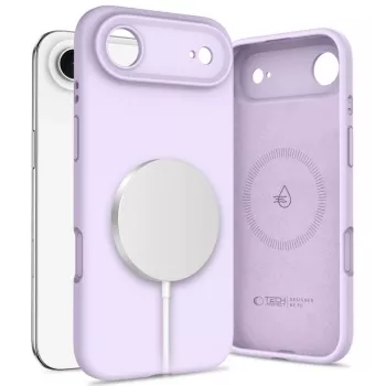 Tech-Protect Silicona Funda MagSafe para Apple iPhone 17 Air - Malva