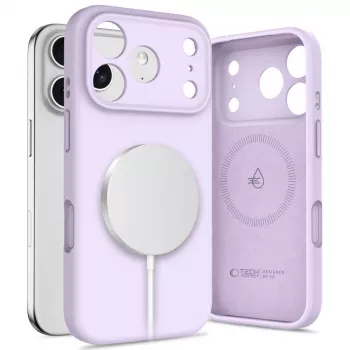 Tech-Protect Silicona Funda MagSafe para Apple iPhone 17 Pro Max - Malva