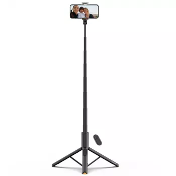 Tech-Protect L09S Palo selfie y trípode Negro